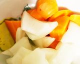 大根夏野菜鶏胸肉の回鍋肉風炒め煮作り方3写真