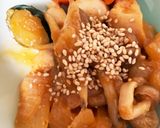 大根夏野菜鶏胸肉の回鍋肉風炒め煮作り方16写真