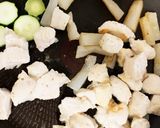 大根夏野菜鶏胸肉の回鍋肉風炒め煮作り方11写真