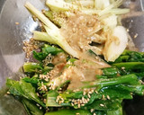 セロリとつるむらさきのサラダ作り方3写真