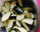 茄子、トマト、豚肉の重ね煮。作り方2写真