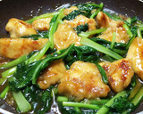 簡単！むね肉と小松菜のとろみ中華炒め作り方5写真