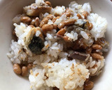 納豆とサバの立田揚げのご飯（リメイク）作り方3写真