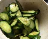 醤油麹と大葉のきゅうりの酢の物作り方1写真