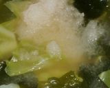 懐かしOLC社食:キャベツとワカメ味噌汁作り方10写真