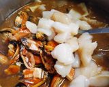 ひる貝とホタテの貝柱入りカレー作り方18写真