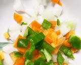 肉入り芋もちちくわフレッシュトマトオイ煮作り方2写真