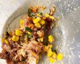肉入り芋もちちくわフレッシュトマトオイ煮作り方5写真
