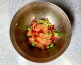 トマトと枝豆のピリ辛餃子作り方2写真