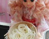 リカちゃんサイズ♡かき氷 そうめんꕤ*.作り方3写真