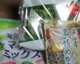 ベビーリーフとめかぶを加えた海藻サラダ作り方1写真