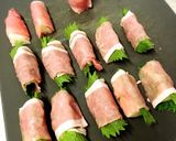 ☼長芋の大葉豚肉巻き♪オイスターポン酢味作り方2写真