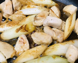 鶏むね肉と長ネギの炒め物●タレ焼き作り方2写真