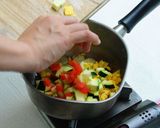 とうもろこしとズッキーニの彩りスープ作り方5写真