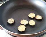 焼き茄子の味噌汁。作り方1写真