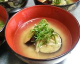焼き茄子の味噌汁。作り方4写真
