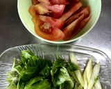トマト・セロリ・卵の生姜コンソメスープ作り方1写真