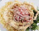 カニかまと粉チーズのマカロニサラダ！作り方4写真