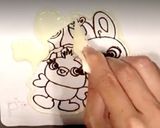 ダッキー＆バニー＆フォーキー ケーキ♡作り方4写真