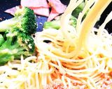 ブロッコリーとハムとタラコのパスタ作り方10写真