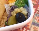 中学生 女子弁当 炒飯と春巻き 部活作り方3写真