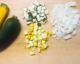 夏野菜とサーモンのペッパーチーズ蒸し作り方1写真