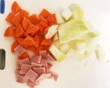 生姜が効いた卵と野菜のとろ〜りスープ♡作り方1写真