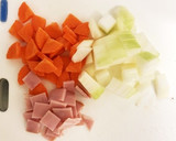 生姜が効いた卵と野菜のとろ〜りスープ♡作り方1写真
