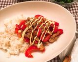 カフェ風＊パプリカと豚肉のライスプレート作り方6写真