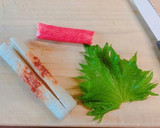 カニカマと大葉のちくわ巻き✨お弁当に！作り方1写真