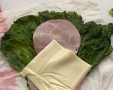 ハムチーズのレタス包み巻き作り方2写真