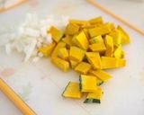 かぼちゃ、豆乳、ごまの冷たいポタージュ作り方1写真