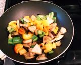 ナスとパプリカ豚肉味噌炒め作り方3写真
