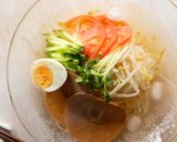 鶏がらスープで簡単☆夏の冷たい汁ビーフン作り方5写真