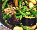 夏野菜ナスとインゲンの炒め煮作り方4写真