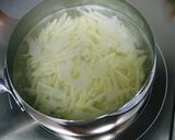 コーンマヨすりごま醤油でシャッキリポテト作り方3写真