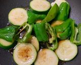 ズッキーニとピーマンのピリ辛照り焼き作り方4写真