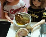リカちゃんサイズ♡野球シリꕤ牡蠣のパスタ作り方3写真