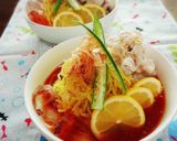 替え玉必須！！冷製☆トマトラーメン作り方6写真