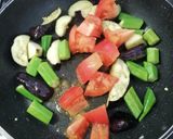 トマト茄子オクラ鯖味噌煮炒め作り方5写真
