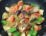 トマト茄子オクラ鯖味噌煮炒め作り方6写真