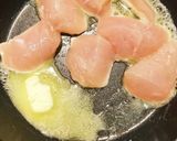 ササミとマッシュルームバター焼き作り方1写真