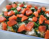 冷凍ご飯でサーモンとほうれん草のドリア作り方4写真