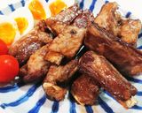 Ｑちゃんの煮汁で簡単スペアリブ！作り方3写真