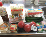 きゅうりとトマトの彩りサラダ!(^^)!作り方1写真