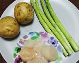 ジャガイモ、アスパラのコロコロ焼き作り方1写真
