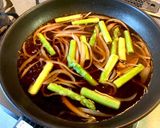 アスパラ入り甘辛牛丼作り方3写真