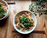 アスパラ入り甘辛牛丼作り方6写真