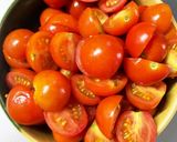 皮ごとミニトマト無水カレー作り方1写真