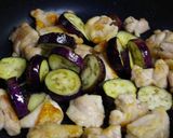 ナスと鶏もも肉のポン酢炒め作り方8写真